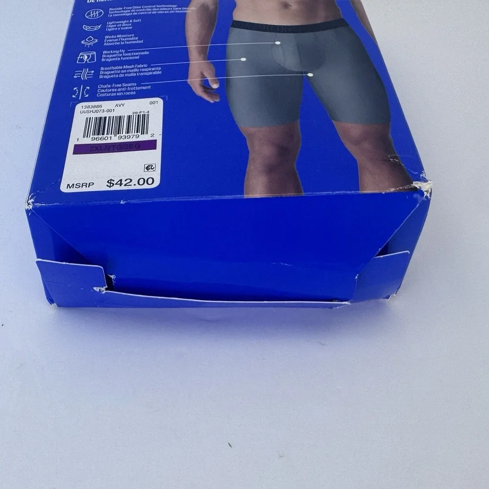 Under Armour 6 inch Tech Boxer Brief New Tag Men 2XL Box Contains 3 Boxerjocks